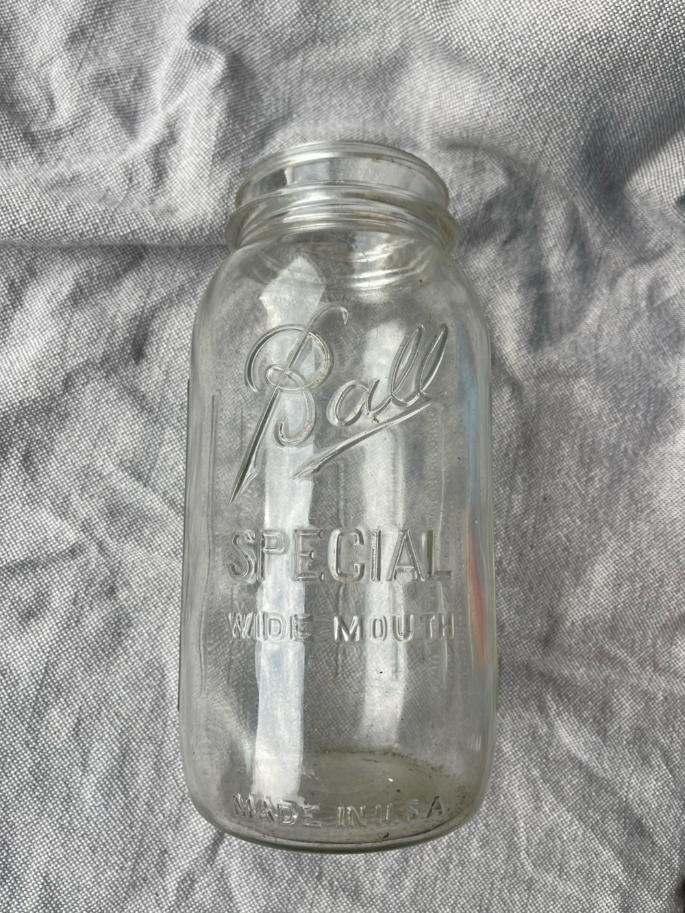 Ball Special Wide Mouth Clear Glass Milk Bottle